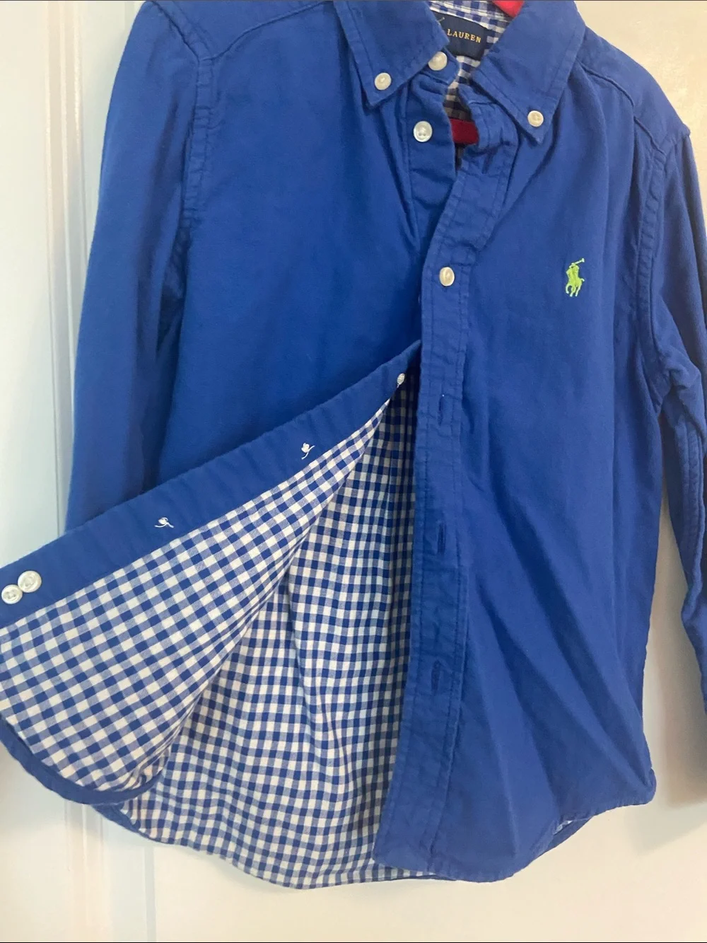 Ralph Lauren collar lauren embroidered